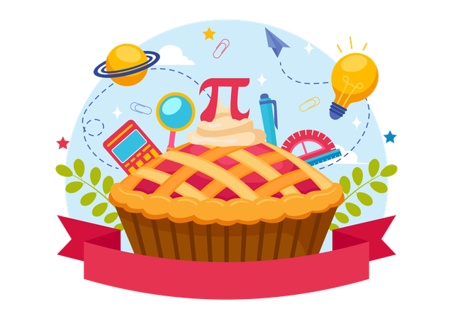 Pi Approximation Celebration  Illustration