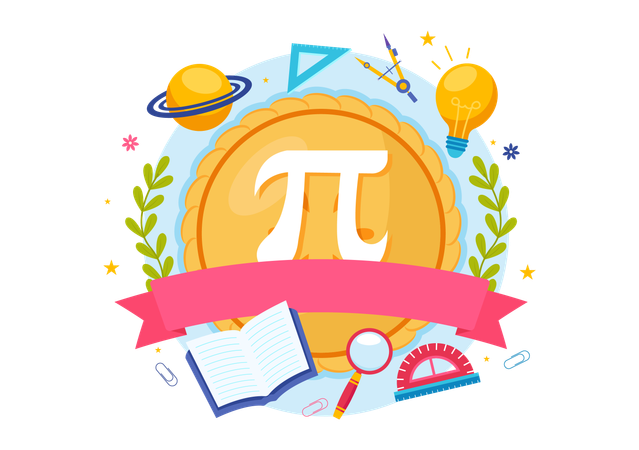 Pi Approximation Day  Illustration