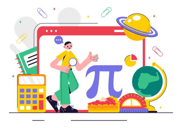 Pi Approximation Day  Illustration
