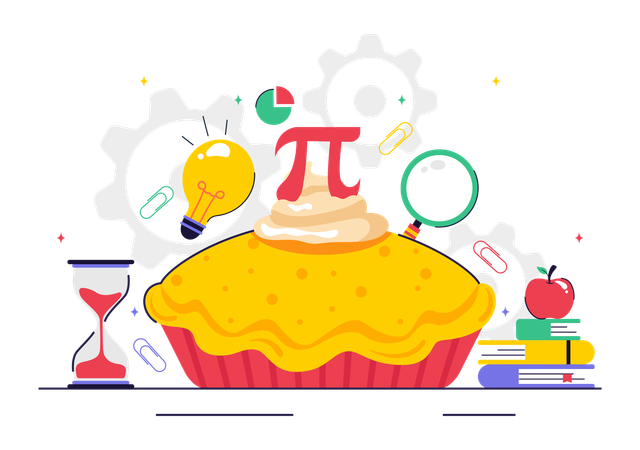 Pi Approximation Day  Illustration