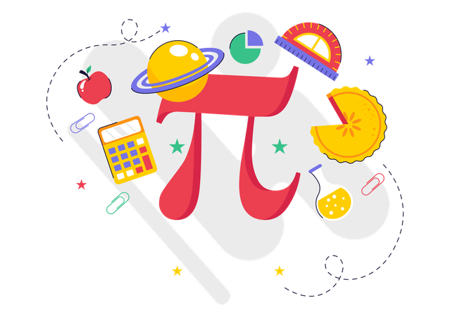 Pi Approximation Day  Illustration