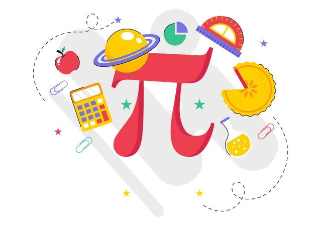 Pi Approximation Day  Illustration