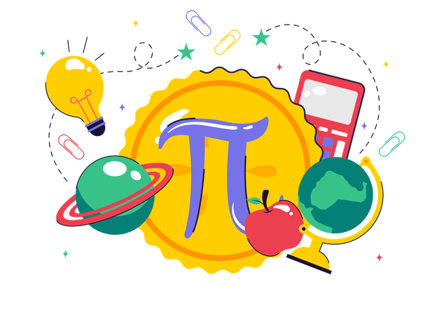 Pi Approximation Day  Illustration