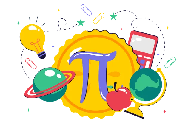 Pi Approximation Day  Illustration
