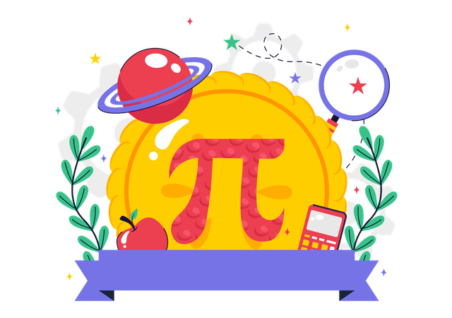 Pi Approximation Day  Illustration