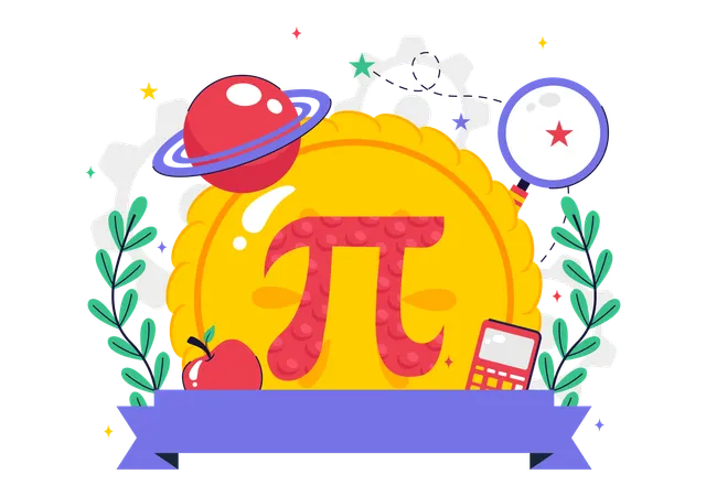 Pi Approximation Day  Illustration