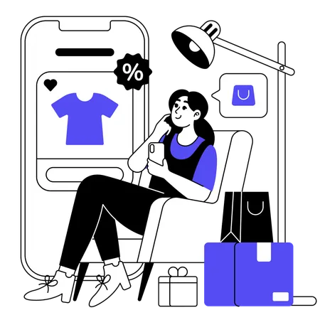 An Illustration Of Pick A Product In Ecommerce Illustration