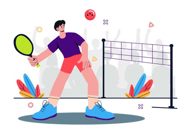 Pickleball Game Sport  Illustration