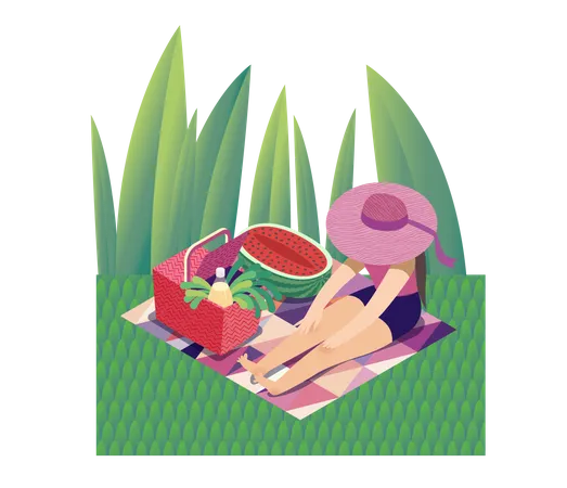 Picknicktag  Illustration