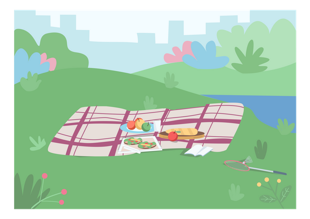 Picknickplatz  Illustration