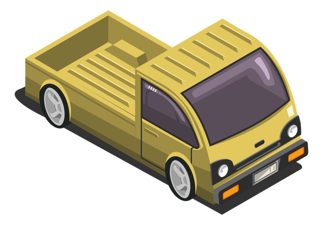 Pickup Car  Illustration