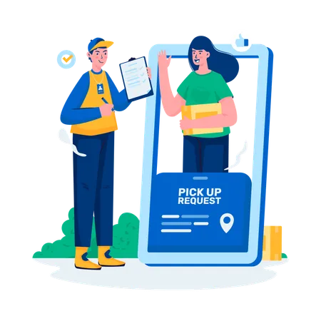 Pickup service  Illustration