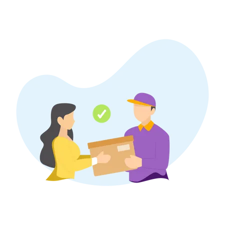 Pickup your delivery Illustration
