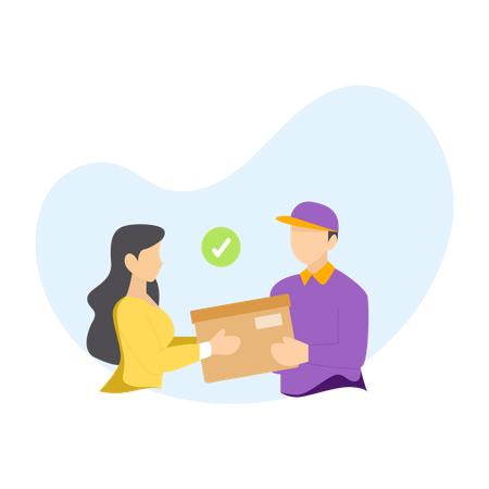 Pickup your delivery  Illustration