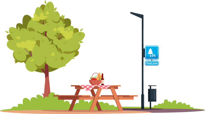 Picnic area  Illustration