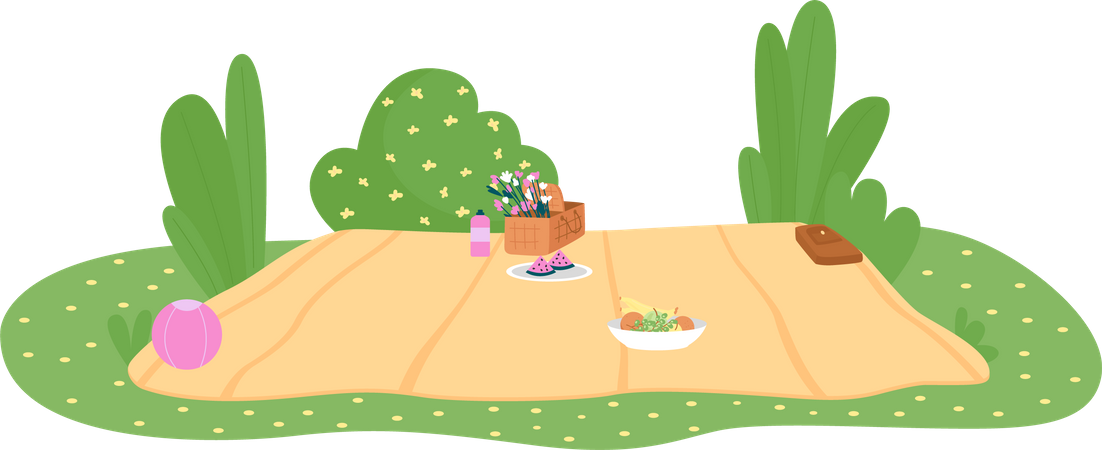 Picnic blanket  Illustration