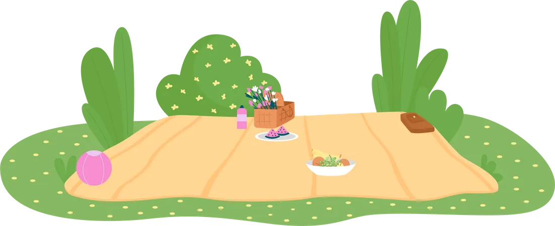 Picnic blanket  Illustration