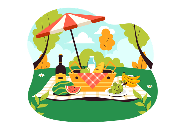 Picnic day  Illustration