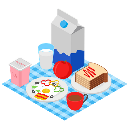 Picnic Food  Illustration