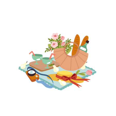 Picnic food  Illustration