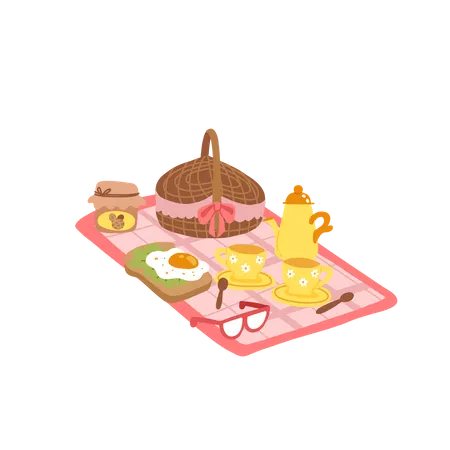 Picnic mat  Illustration