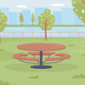 picnic table illustration free download