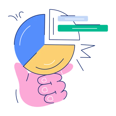 Pie Chart Analysis Illustration