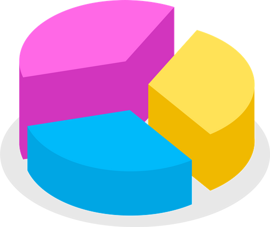 Pie chart for presentation  Illustration