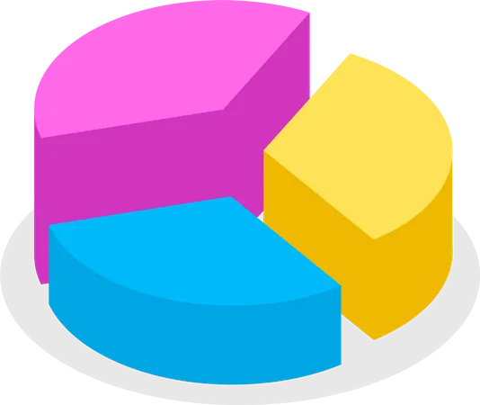 Pie chart for presentation  Illustration