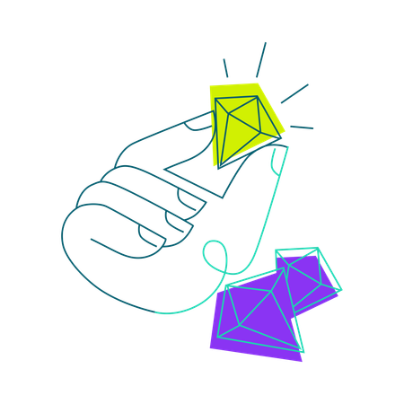 Piedra preciosa  Ilustración