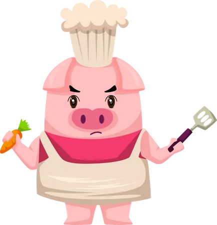 Pig Chef  Illustration