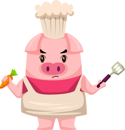 Pig Chef  Illustration