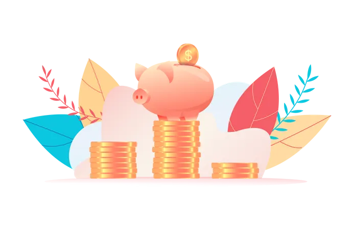 Piggie bank  Illustration