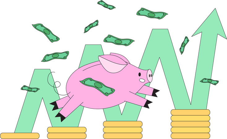 Piggy bank  Illustration