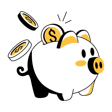 Piggy Bank  Illustration