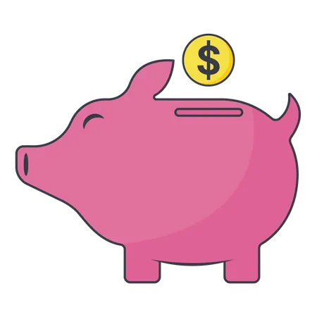 Piggy bank  Illustration