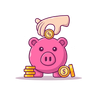piggy-bank illustration svg