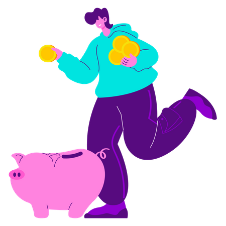 Piggy Bank  Illustration