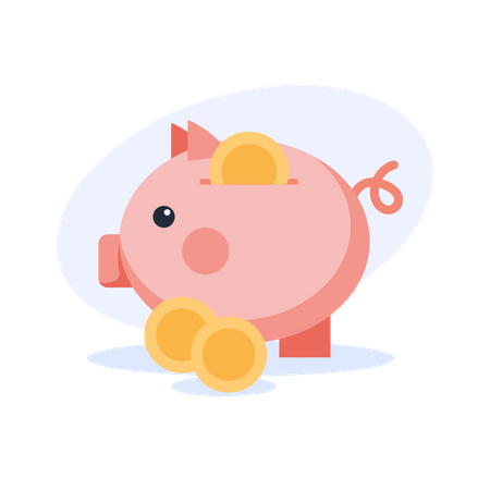 Piggy Bank  Illustration