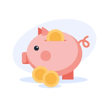 Piggy Bank  Illustration