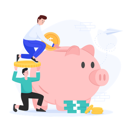 Piggy Bank  Illustration