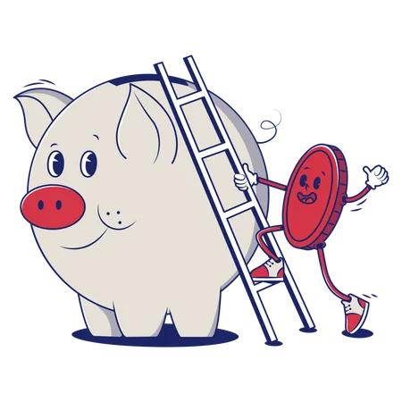 Piggy Bank  Illustration