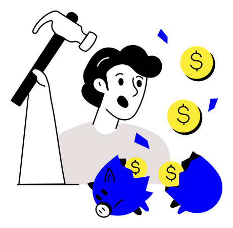 Piggy Bank  Illustration