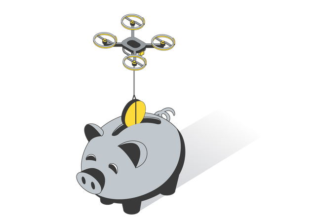 Piggy Bank Savings Illustration
