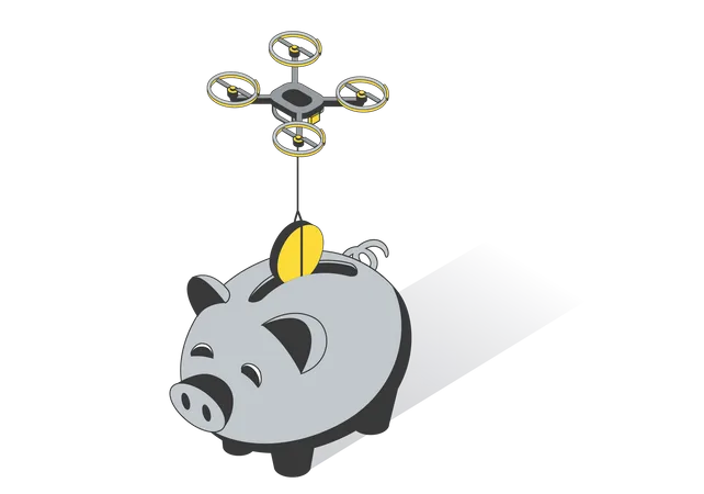 Piggy Bank Savings  Illustration