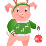 illustration for piglet