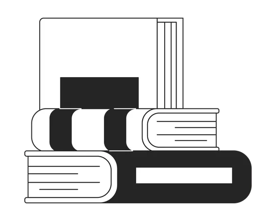 Pile of books  Illustration