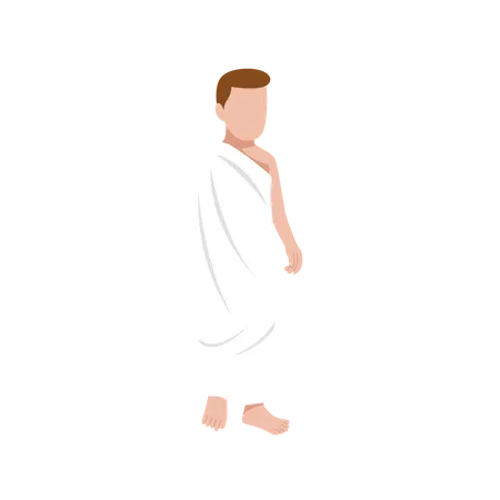 Pilgrim Hajj  Illustration