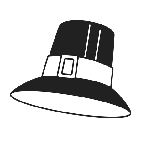 Pilgrim hat  Illustration