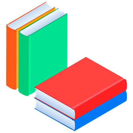 Pilha de livros  Ilustração